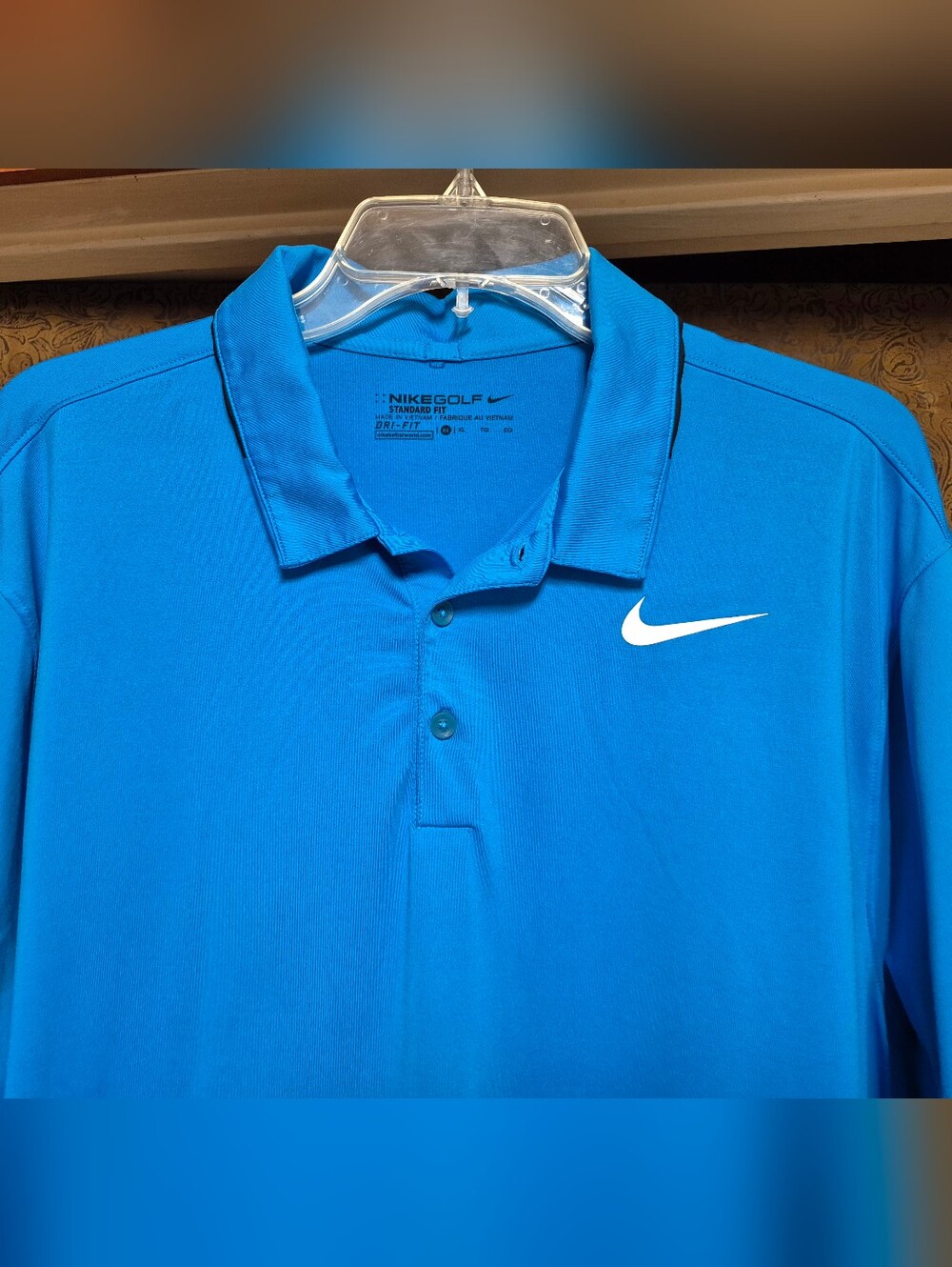 Nike Men’s Blue Dri-FIT Golf Polo Shirt